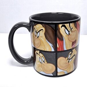Disney Parks Grumpy Dwarf Ceramic Mug Walt Disney World Black OS EUC